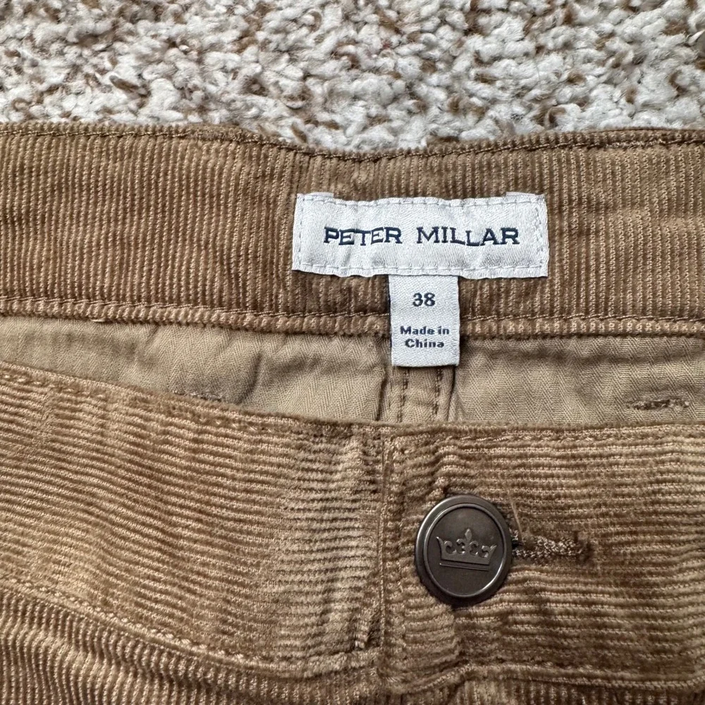 Peter‎ Millar Classic Fit Men 38x34 Superior Corduroy Tan Pant 2-Way Stretch New